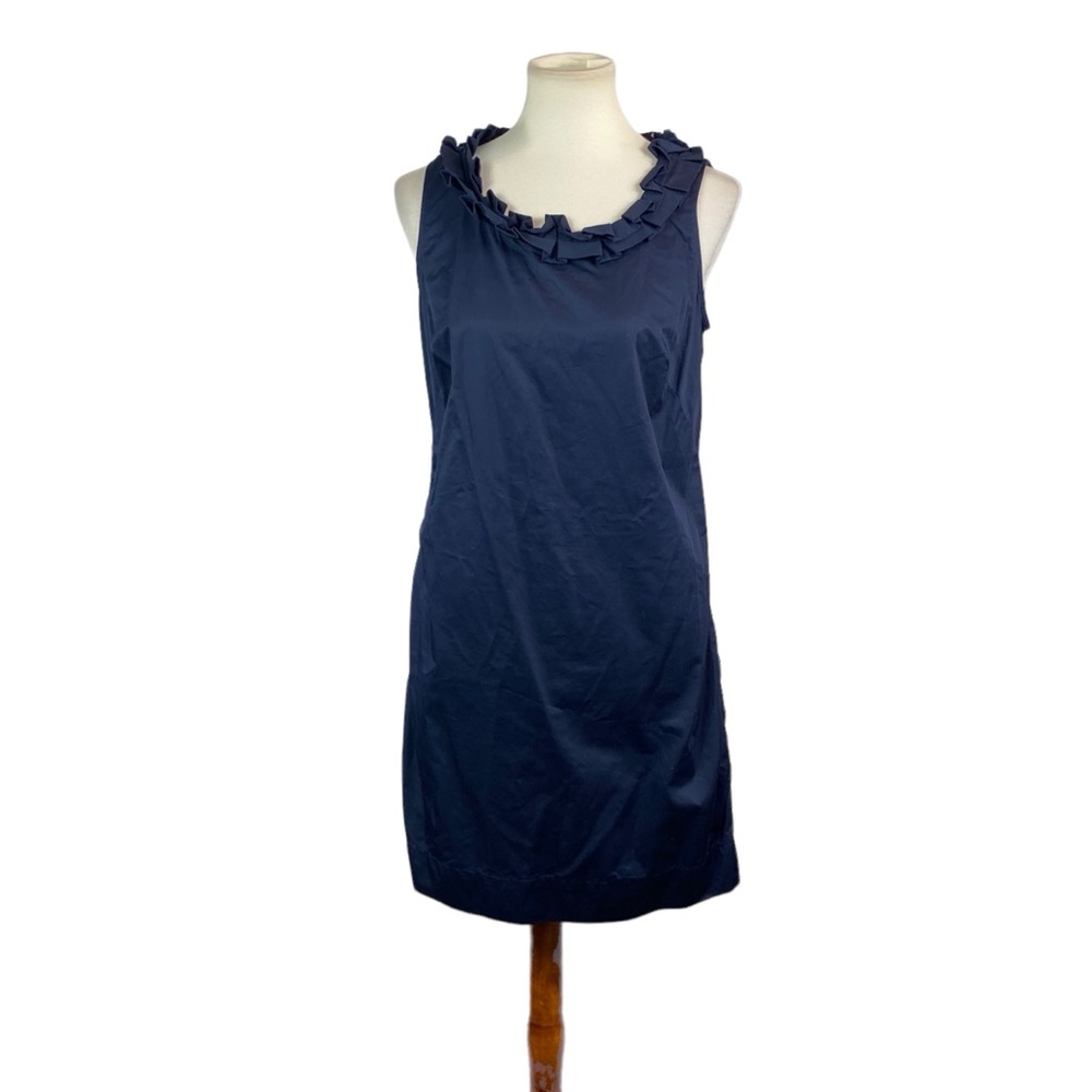 Woman’s Talbots navy blue sleeveless dress size 8P